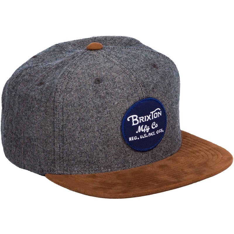 Brixton Men's Wheeler Medium Profile Adjustable Mesh Hat, Grey/Copper, One Size - Image 1